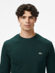 Lacoste Erkek Regular Fit Uzun Kollu Bisiklet Yaka Koyu Yeşil T-Shirt