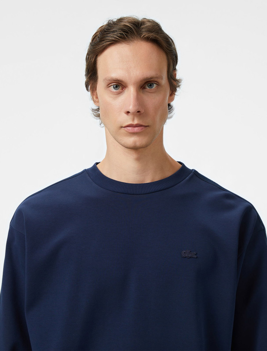 Lacoste Erkek Relaxed Fit Bisiklet Yaka Lacivert Sweatshirt Lacoste Erkek Relaxed Fit Bisiklet Yaka Lacivert Sweatshirt