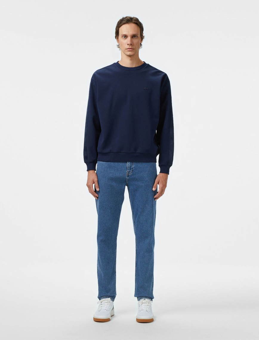 Lacoste Erkek Relaxed Fit Bisiklet Yaka Lacivert Sweatshirt Lacoste Erkek Relaxed Fit Bisiklet Yaka Lacivert Sweatshirt