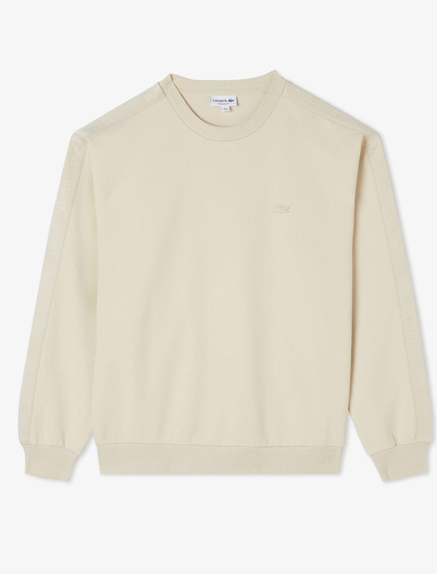Lacoste Erkek Relaxed Fit Bisiklet Yaka Açık Krem Sweatshirt Lacoste Erkek Relaxed Fit Bisiklet Yaka Açık Krem Sweatshirt