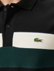 Lacoste Erkek Regular Fit Renk Bloklu Siyah Polo Lacoste Erkek Regular Fit Renk Bloklu Siyah Polo
