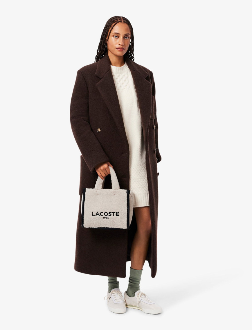 Lacoste Heritage Kadın Baskılı Krem Omuz Çantası