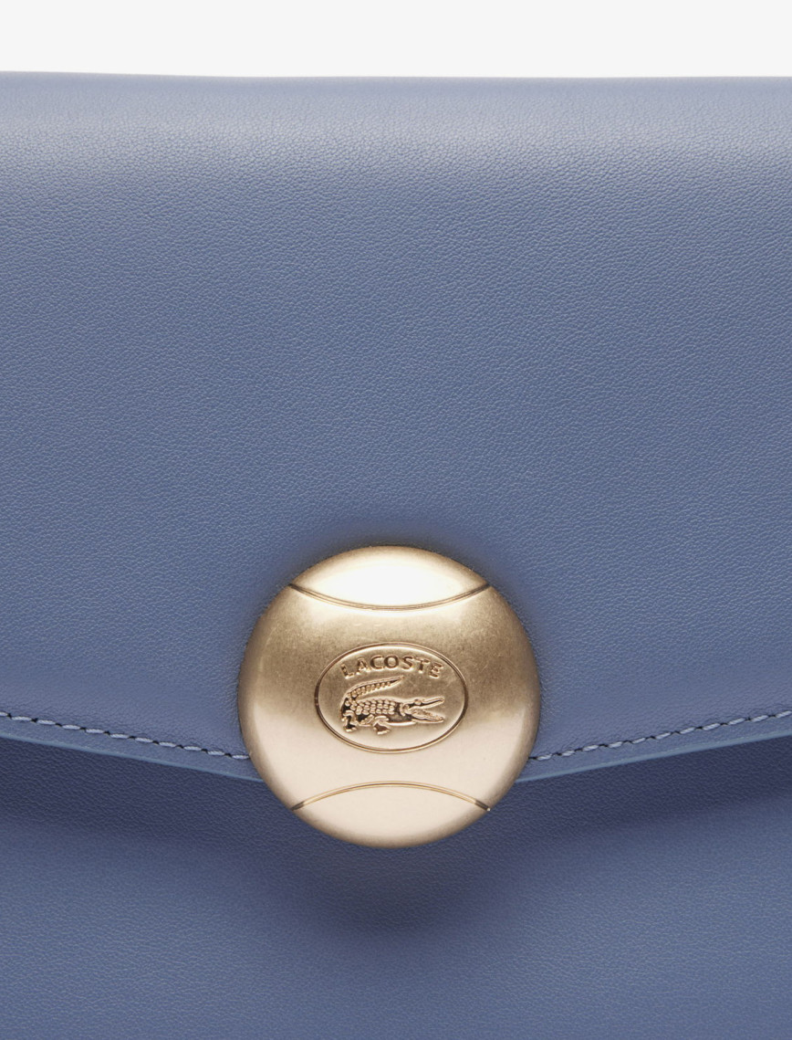 Lacoste Tennis Bliss Kadın Deri Mavi Omuz Çantası