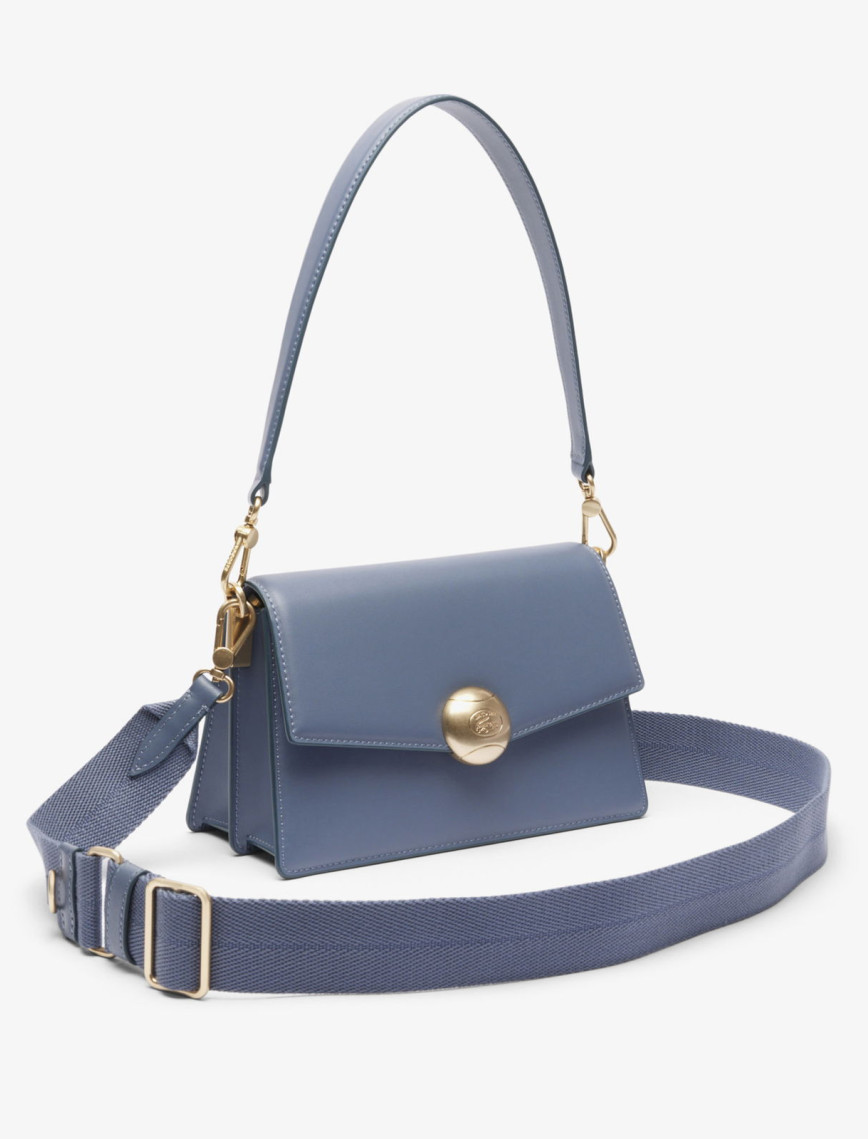 Lacoste Tennis Bliss Kadın Deri Mavi Omuz Çantası