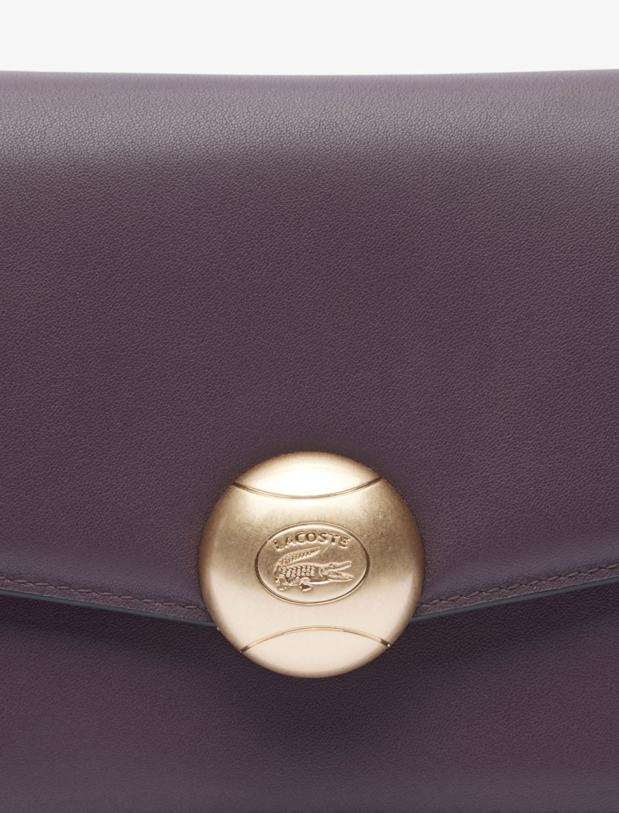 Lacoste Tennis Bliss Kadın Deri Bordo Omuz Çantası