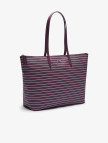 Lacoste Large L.12.12 Kadın Çizgili Bordo Omuz Çantası Lacoste Large L.12.12 Kadın Çizgili Bordo Omuz Çantası