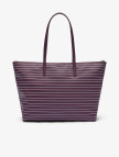 Lacoste Large L.12.12 Kadın Çizgili Bordo Omuz Çantası Lacoste Large L.12.12 Kadın Çizgili Bordo Omuz Çantası