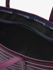 Lacoste Large L.12.12 Kadın Çizgili Bordo Omuz Çantası Lacoste Large L.12.12 Kadın Çizgili Bordo Omuz Çantası