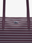 Lacoste Large L.12.12 Kadın Çizgili Bordo Omuz Çantası Lacoste Large L.12.12 Kadın Çizgili Bordo Omuz Çantası