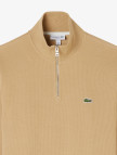 Lacoste Erkek Classic Fit Yarım Fermuarlı Bej Sweatshirt