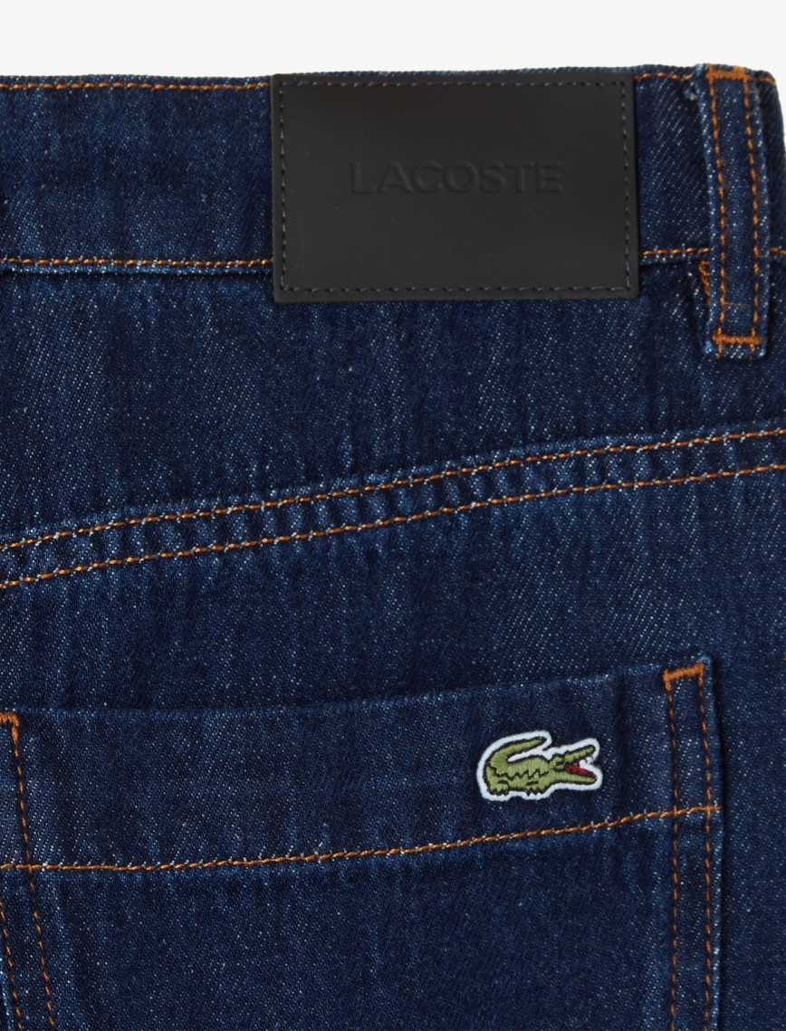 Lacoste Kadın Straight Fit Koyu Mavi Pantolon Lacoste Kadın Straight Fit Koyu Mavi Pantolon