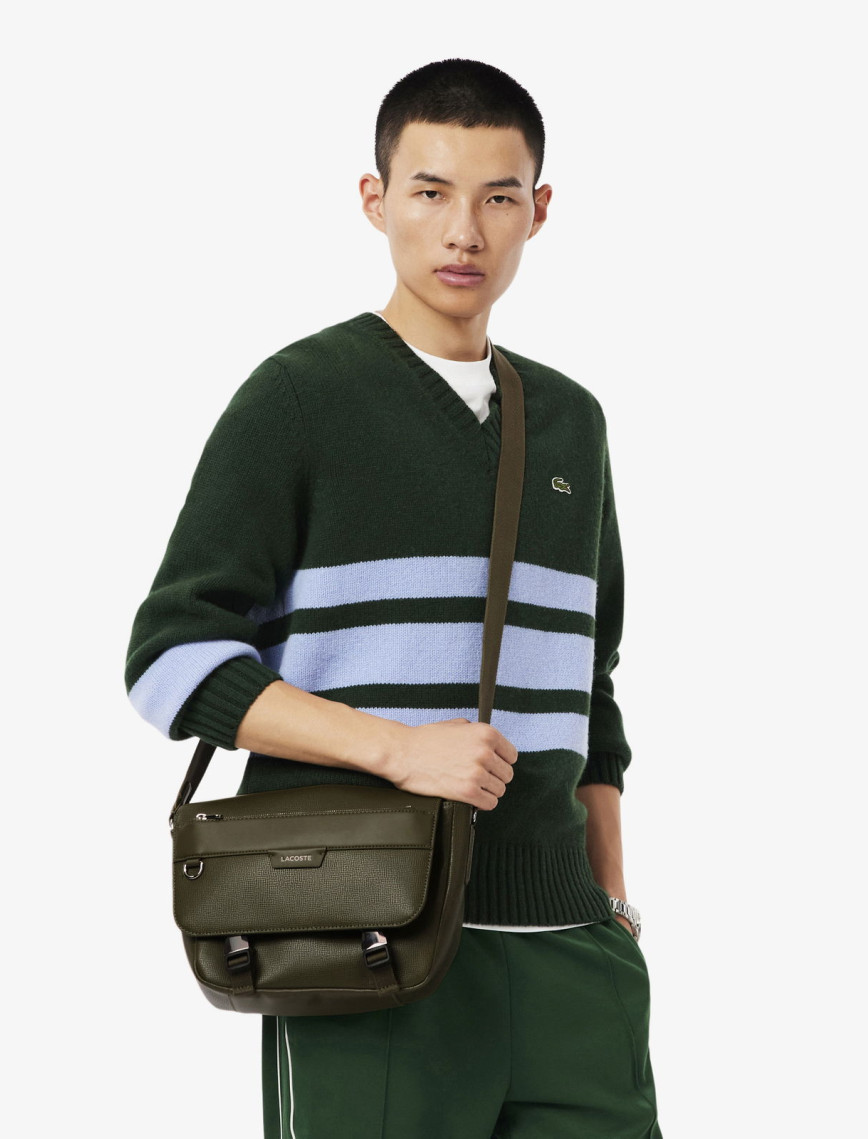 Lacoste Erkek Deri Yeşil Omuz Çantası Lacoste Erkek Deri Yeşil Omuz Çantası