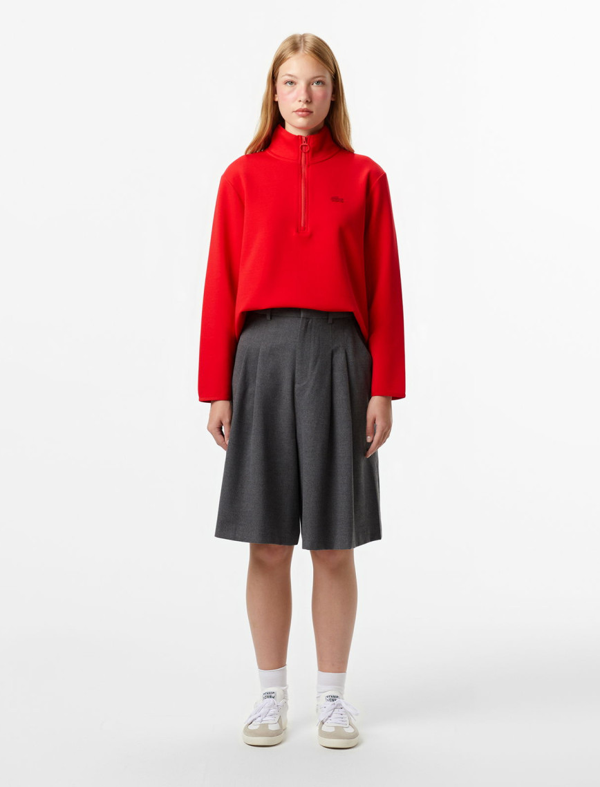 Lacoste Kadın Gri Bermuda Şort Lacoste Kadın Gri Bermuda Şort