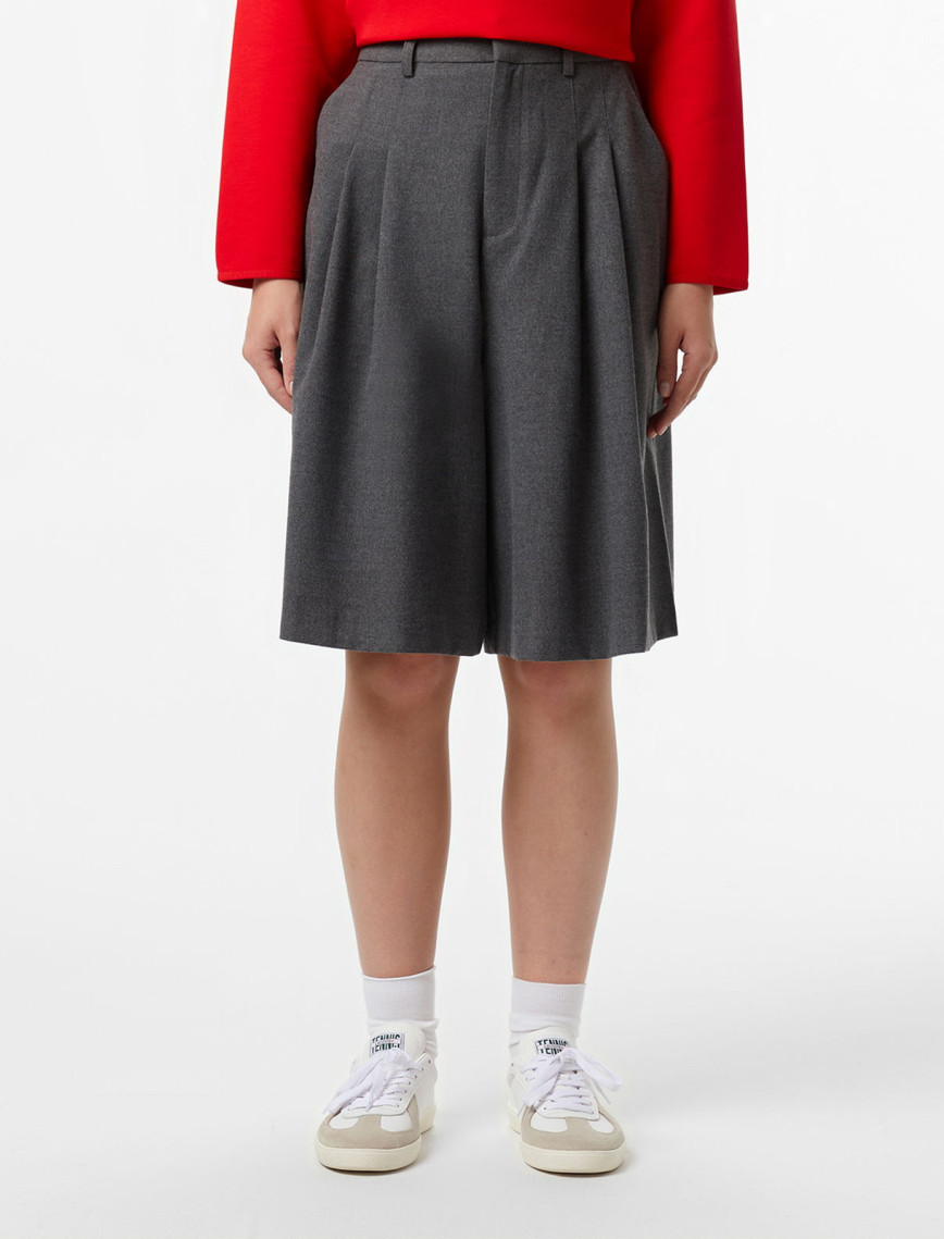 Lacoste Kadın Gri Bermuda Şort Lacoste Kadın Gri Bermuda Şort