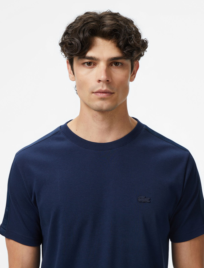 Lacoste Erkek Oversize Fit Bisiklet Yaka Lacivert T-Shirt Lacoste Erkek Oversize Fit Bisiklet Yaka Lacivert T-Shirt