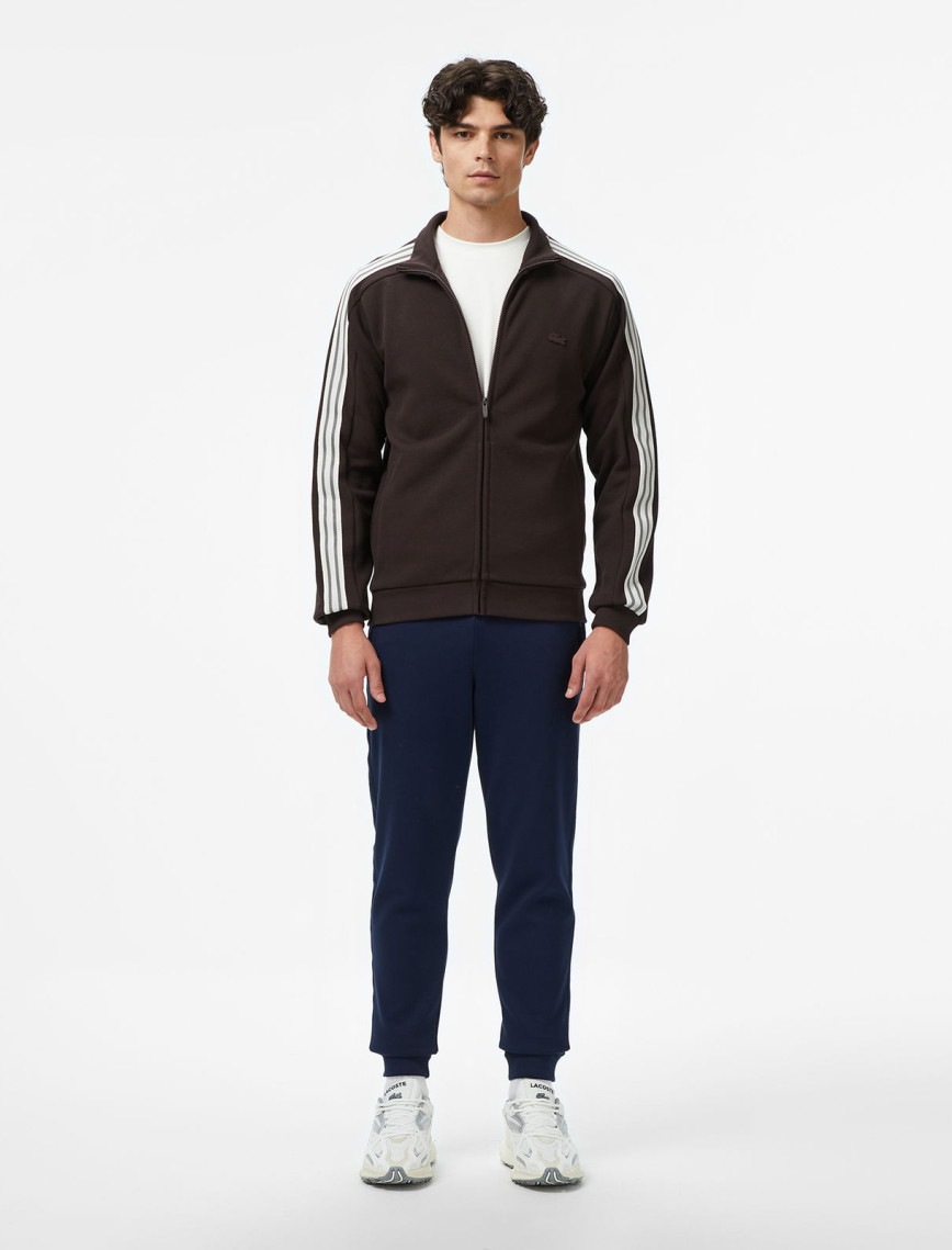 Lacoste Erkek Slim Fit Fermuarlı Kahverengi Sweatshirt Lacoste Erkek Slim Fit Fermuarlı Kahverengi Sweatshirt