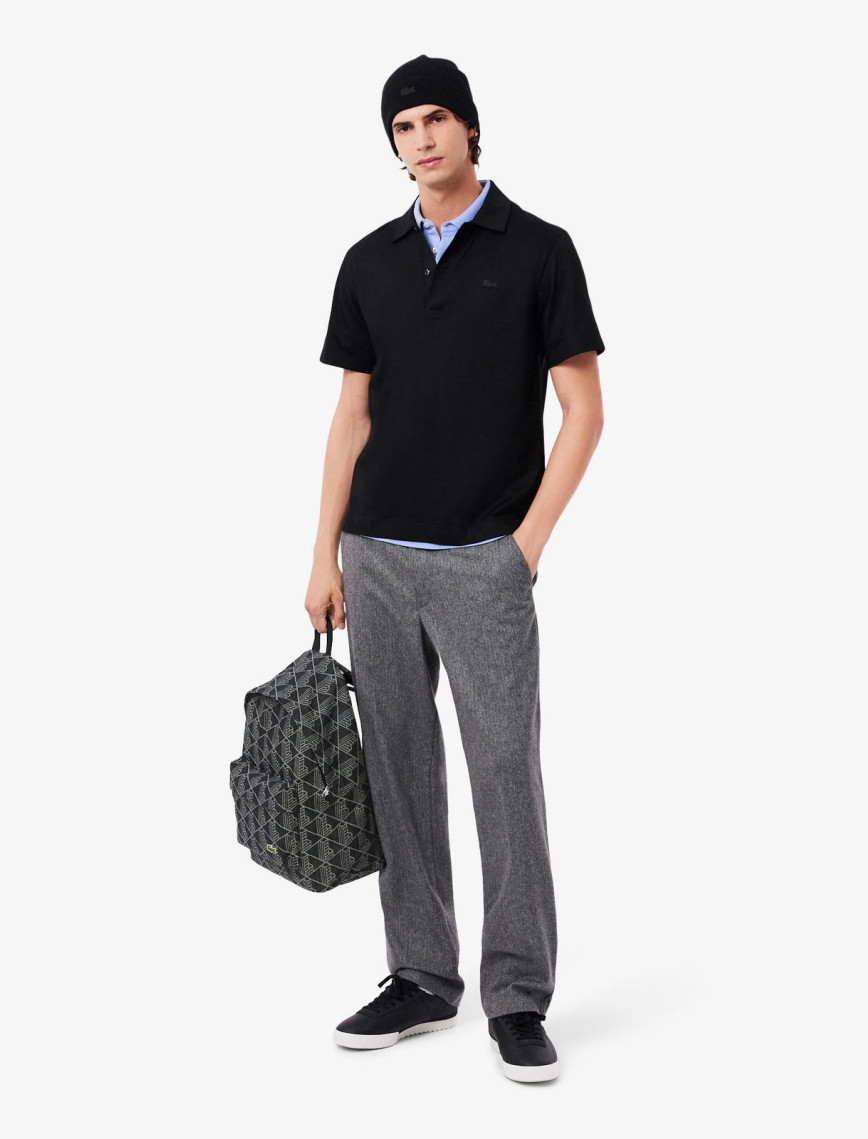 Lacoste Erkek Monogram Siyah Sırt Çantası Lacoste Erkek Monogram Siyah Sırt Çantası