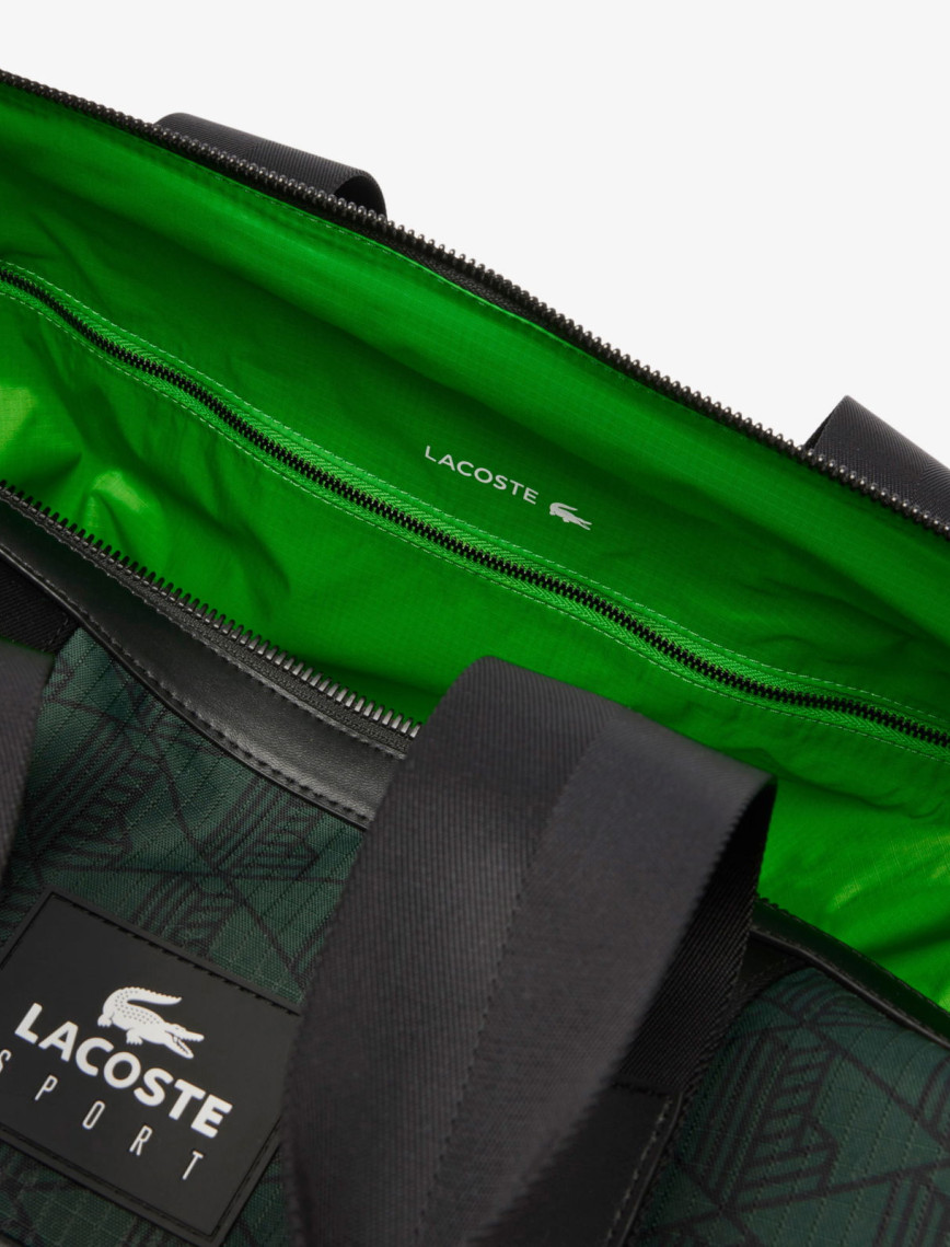 Lacoste Erkek Monogram Siyah Spor Çantası Lacoste Erkek Monogram Siyah Spor Çantası