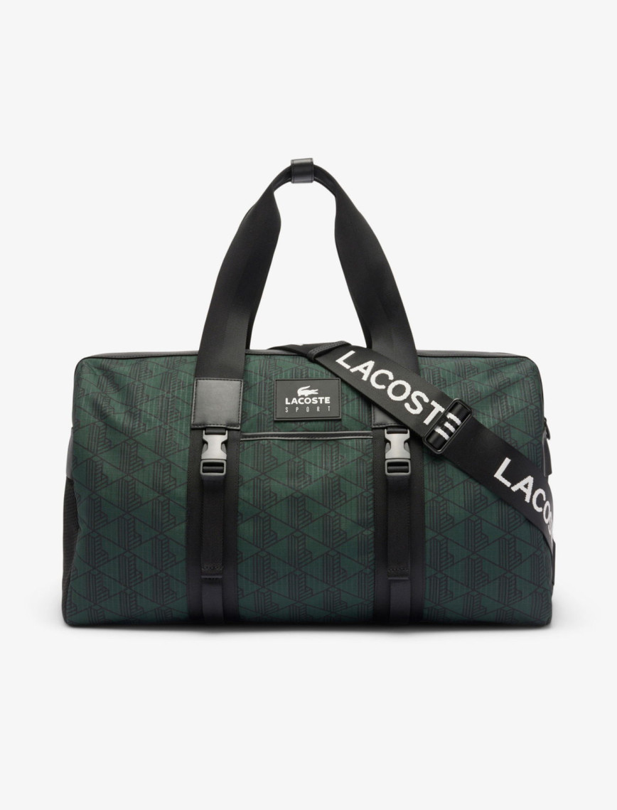 Lacoste Erkek Monogram Siyah Spor Çantası Lacoste Erkek Monogram Siyah Spor Çantası