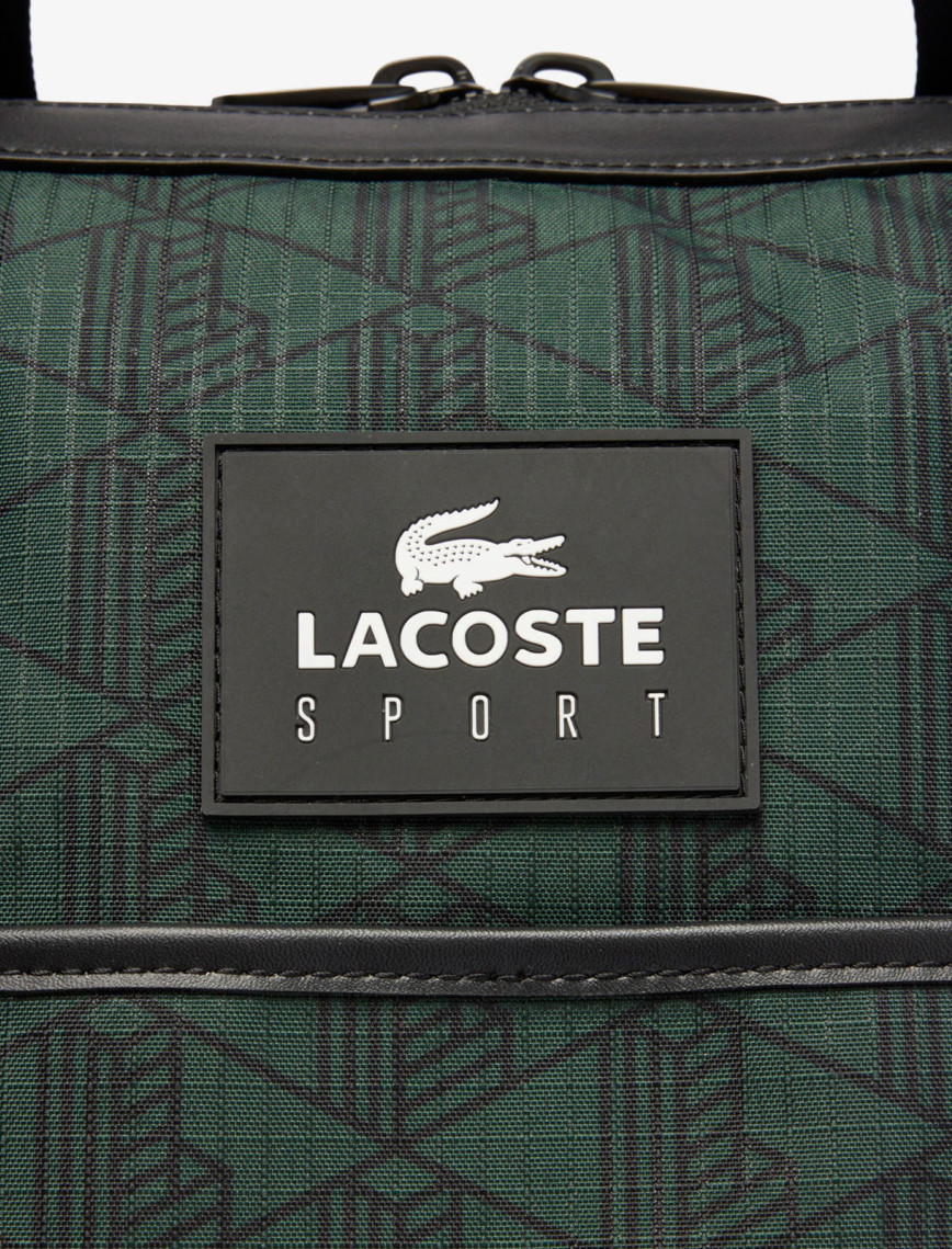 Lacoste Erkek Monogram Siyah Spor Çantası Lacoste Erkek Monogram Siyah Spor Çantası