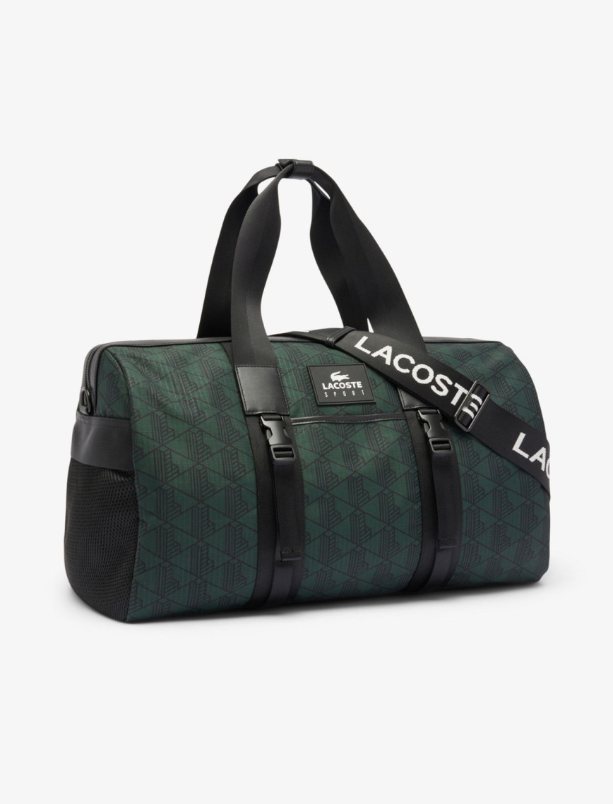 Lacoste Erkek Monogram Siyah Spor Çantası Lacoste Erkek Monogram Siyah Spor Çantası