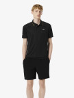 Lacoste Tennis x Novak Djokovic Erkek Slim Fit Desenli Siyah Polo Lacoste Tennis x Novak Djokovic Erkek Slim Fit Desenli Siyah Polo