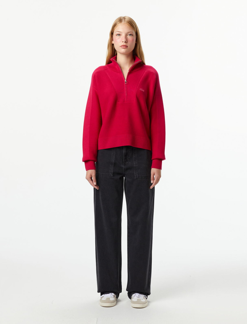 Lacoste Kadın Stragiht Fit Koyu Gri Pantolon Lacoste Kadın Stragiht Fit Koyu Gri Pantolon