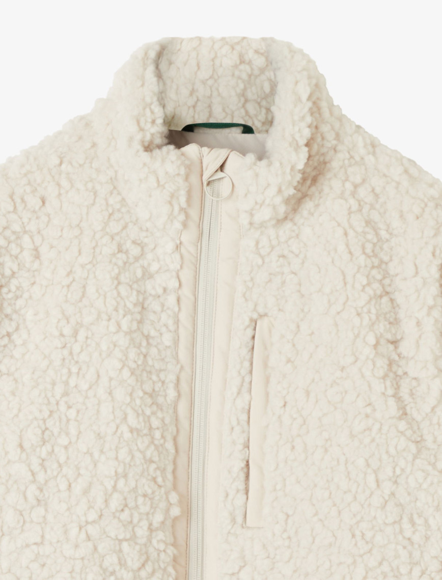 Lacoste Kadın Dik Yaka Beyaz Ceket Lacoste Kadın Dik Yaka Beyaz Ceket