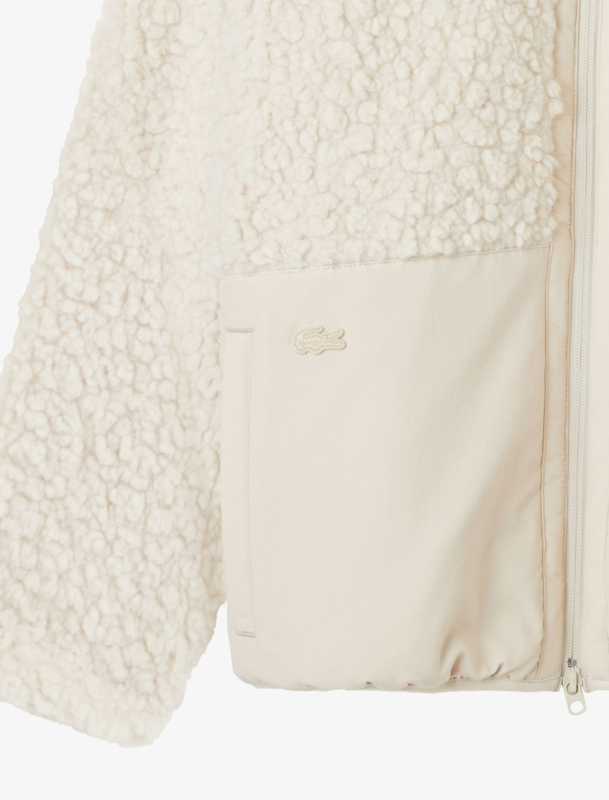 Lacoste Kadın Dik Yaka Beyaz Ceket Lacoste Kadın Dik Yaka Beyaz Ceket