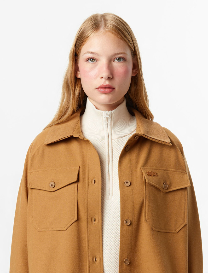 Lacoste Kadın Kahverengi Gömlek Lacoste Kadın Kahverengi Gömlek