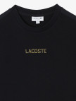 Lacoste Erkek Loose Fit Bisiklet Yaka Baskılı Siyah T-Shirt Lacoste Erkek Loose Fit Bisiklet Yaka Baskılı Siyah T-Shirt