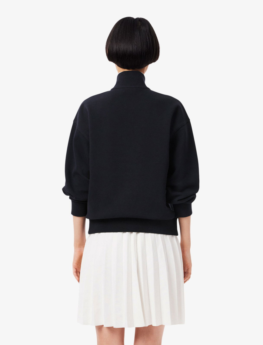 Lacoste Kadın Relaxed Fit Yarım Fermuarlı Lacivert Sweatshirt Lacoste Kadın Relaxed Fit Yarım Fermuarlı Lacivert Sweatshirt