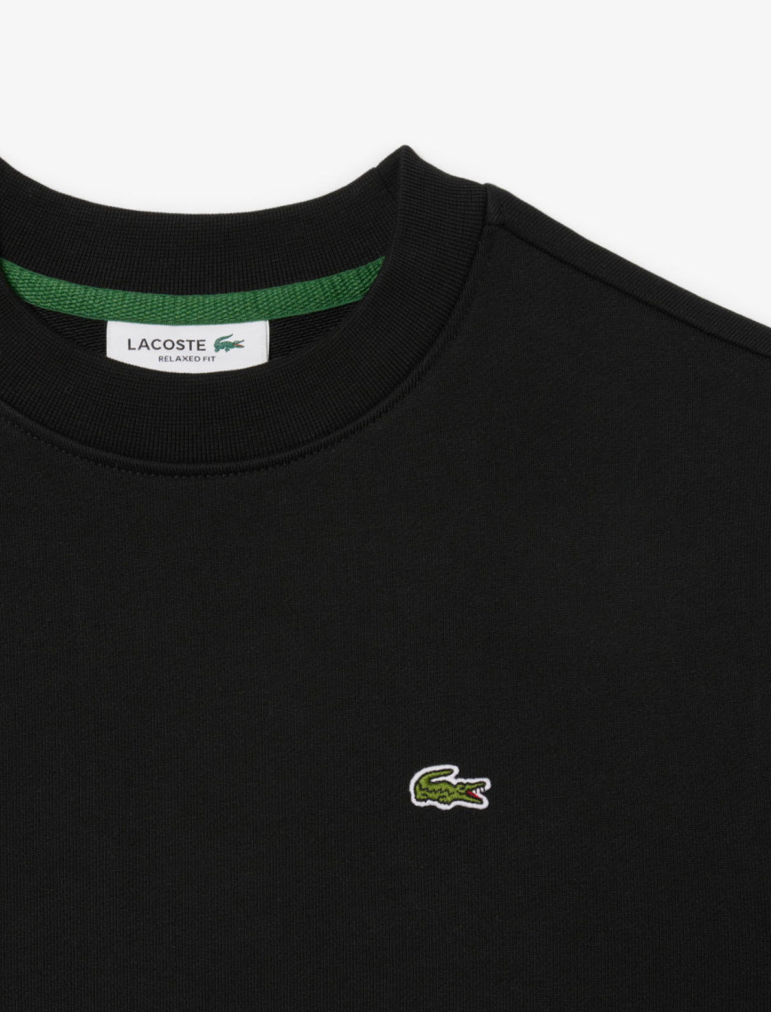 Lacoste Kadın Relaxed Fit Bisiklet Yaka Siyah Sweatshirt Lacoste Kadın Relaxed Fit Bisiklet Yaka Siyah Sweatshirt