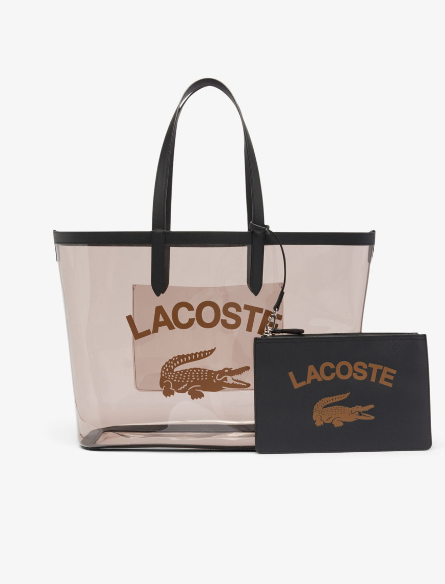 Lacoste Anna Kadın Baskılı Siyah Omuz Çantası