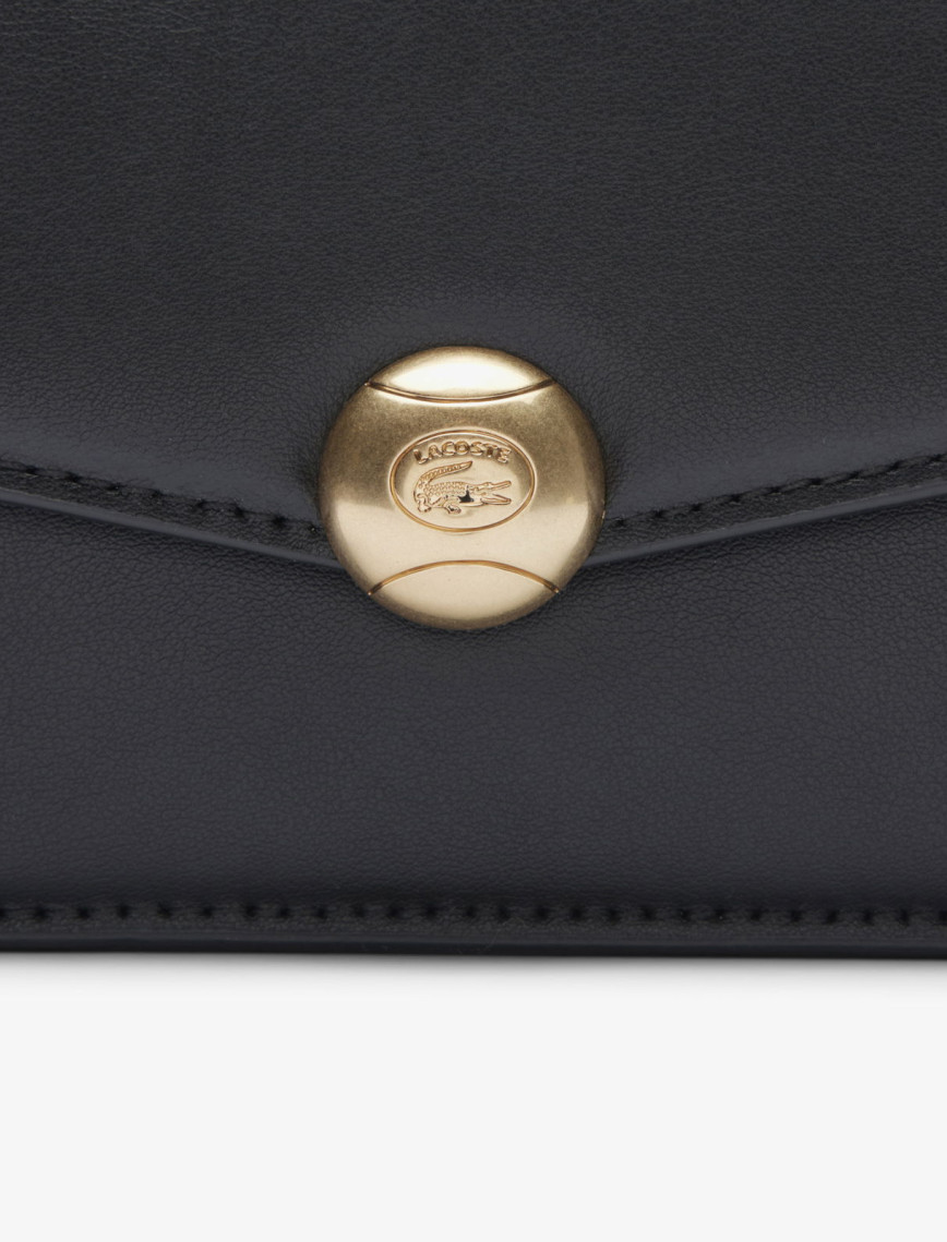 Lacoste Small Tennis Bliss Kadın Deri Siyah Omuz Çantası Lacoste Small Tennis Bliss Kadın Deri Siyah Omuz Çantası