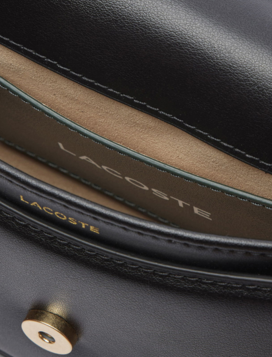 Lacoste Small Tennis Bliss Kadın Deri Siyah Omuz Çantası Lacoste Small Tennis Bliss Kadın Deri Siyah Omuz Çantası