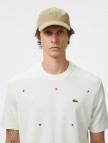 Lacoste Erkek Loose Fit Bisiklet Yaka Desenli Beyaz T-Shirt Lacoste Erkek Loose Fit Bisiklet Yaka Desenli Beyaz T-Shirt