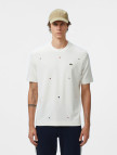 Lacoste Erkek Loose Fit Bisiklet Yaka Desenli Beyaz T-Shirt Lacoste Erkek Loose Fit Bisiklet Yaka Desenli Beyaz T-Shirt