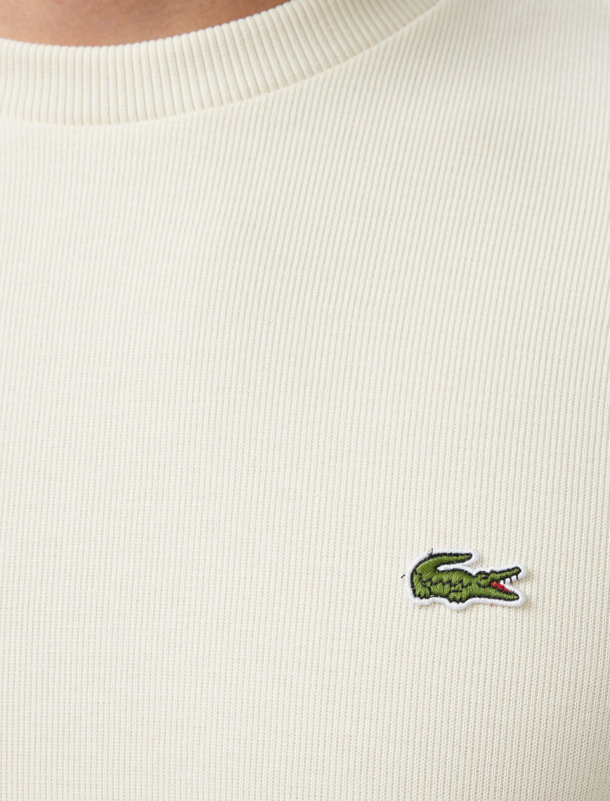 Lacoste Erkek Regular Fit Uzun Kollu Bisiklet Yaka Krem T-Shirt Lacoste Erkek Regular Fit Uzun Kollu Bisiklet Yaka Krem T-Shirt