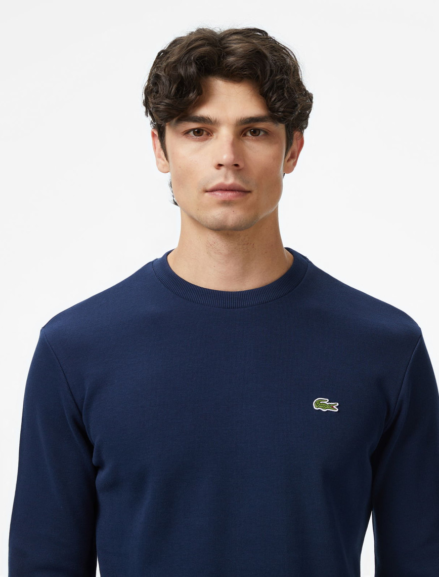 Lacoste Erkek Regular Fit Uzun Kollu Bisiklet Yaka Lacivert T-Shirt Lacoste Erkek Regular Fit Uzun Kollu Bisiklet Yaka Lacivert T-Shirt