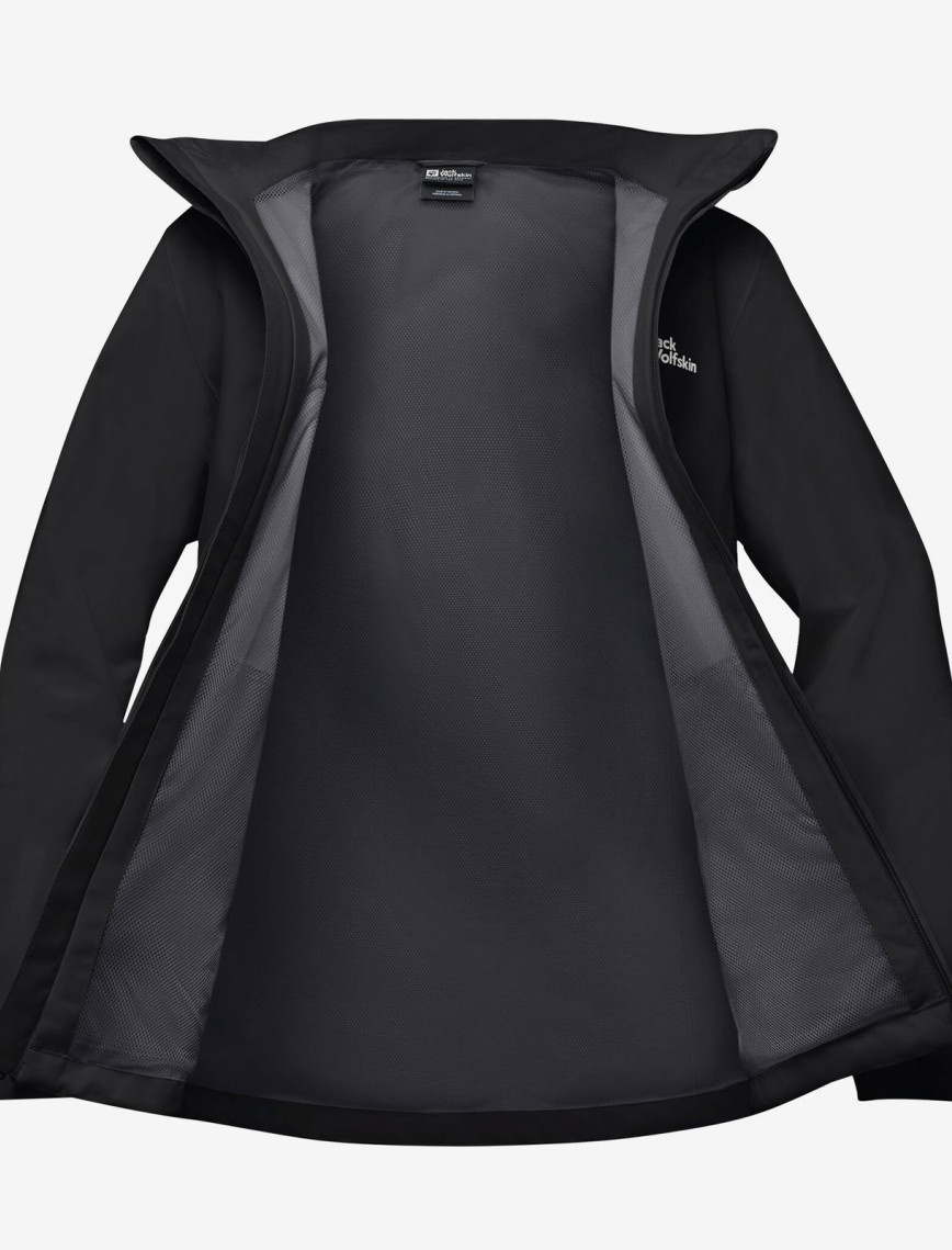 Jack Wolfskin Trailtime 2L Kadın Siyah Outdoor Ceket