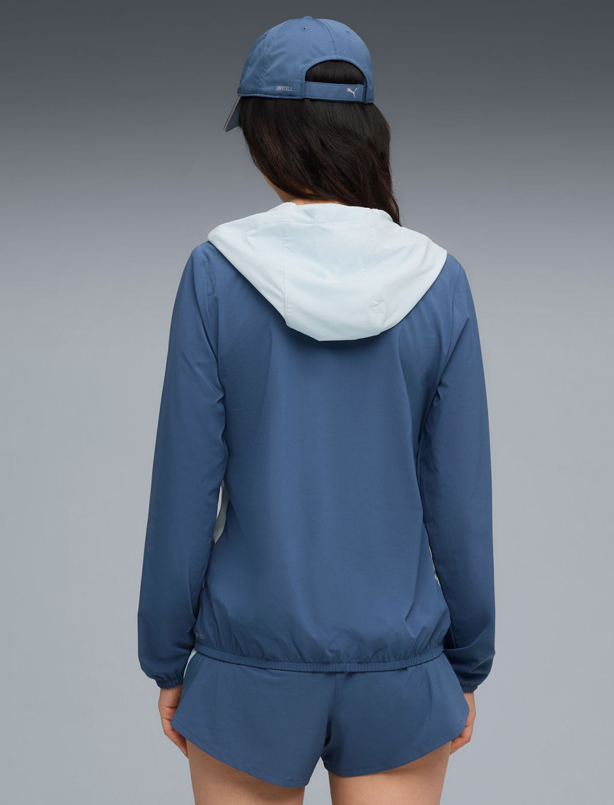 Puma Run Velocity Woven Kadın Lacivert Koşu Ceketi Puma Run Velocity Woven Kadın Lacivert Koşu Ceketi