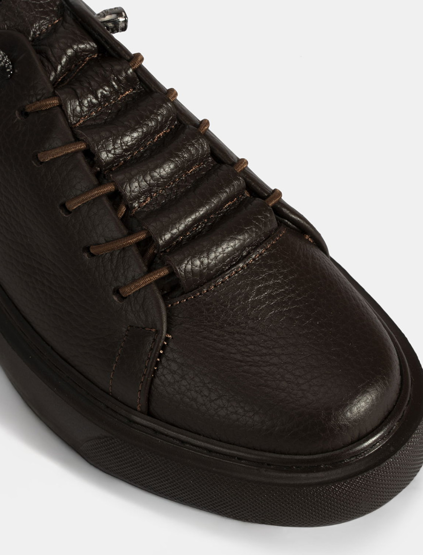 Kadın Kahve Bağcıklı Deri Spor Ayakkabı Kadın Kahve Bağcıklı Deri Spor Ayakkabı