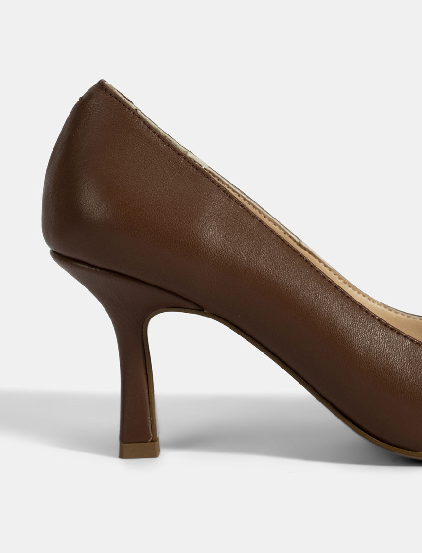Kadın Taba Deri Stiletto Kadın Taba Deri Stiletto