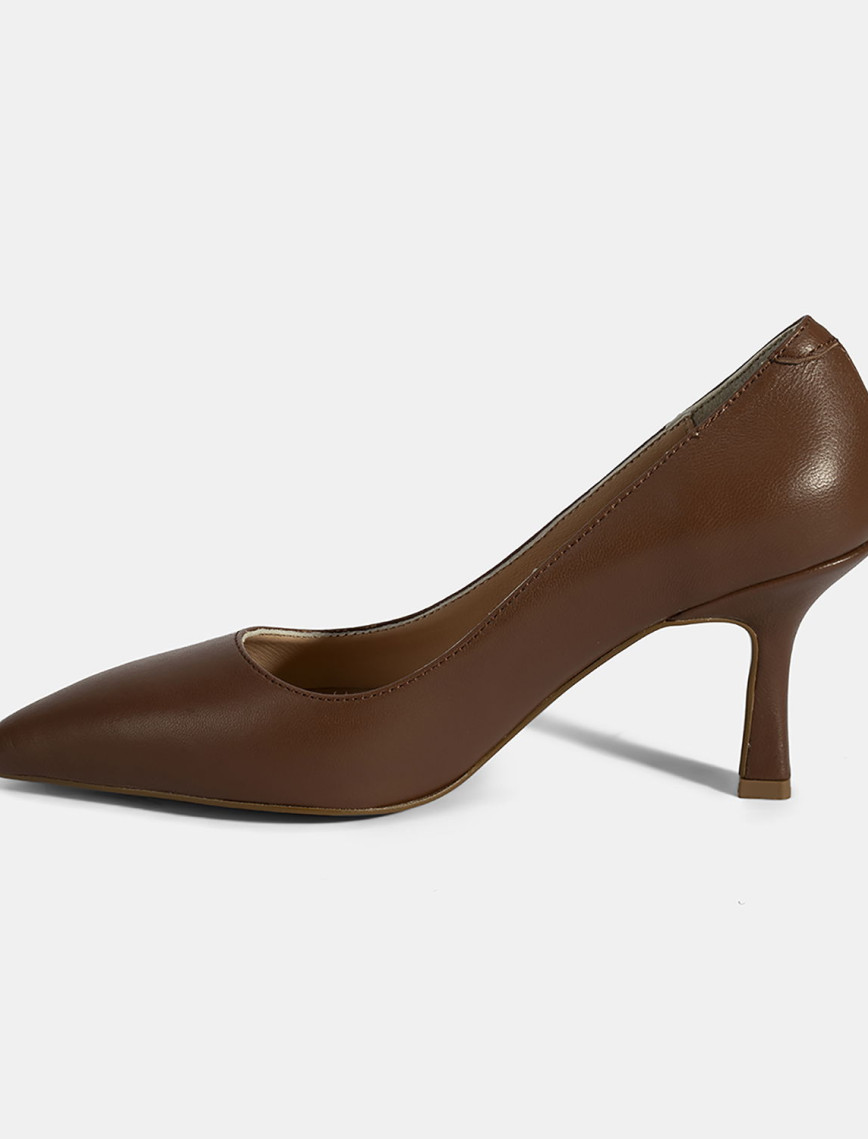 Kadın Taba Deri Stiletto Kadın Taba Deri Stiletto