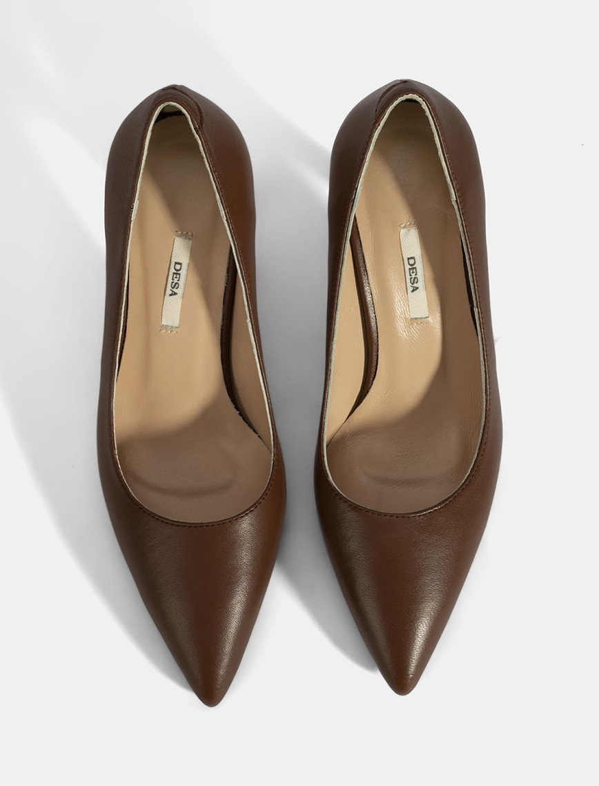 Kadın Taba Deri Stiletto Kadın Taba Deri Stiletto