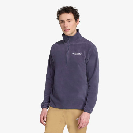 adidas Multi Essentials 1-2 Zip Fleece Erkek Mavi Yürüyüş Polar adidas Multi Essentials 1-2 Zip Fleece Erkek Mavi Yürüyüş Polar