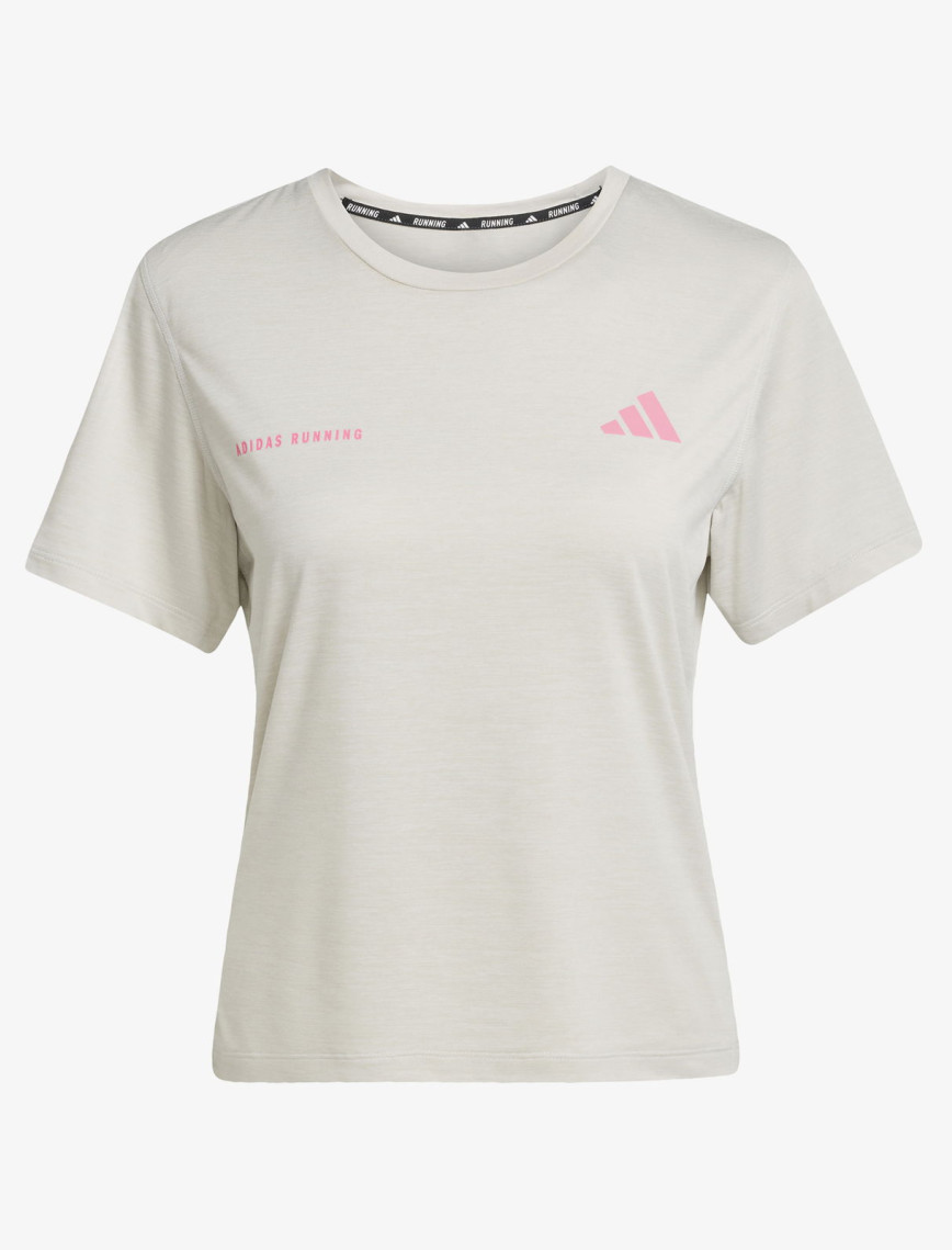 adidas Own The Run Melange Kadın Bej Koşu T-Shirt adidas Own The Run Melange Kadın Bej Koşu T-Shirt