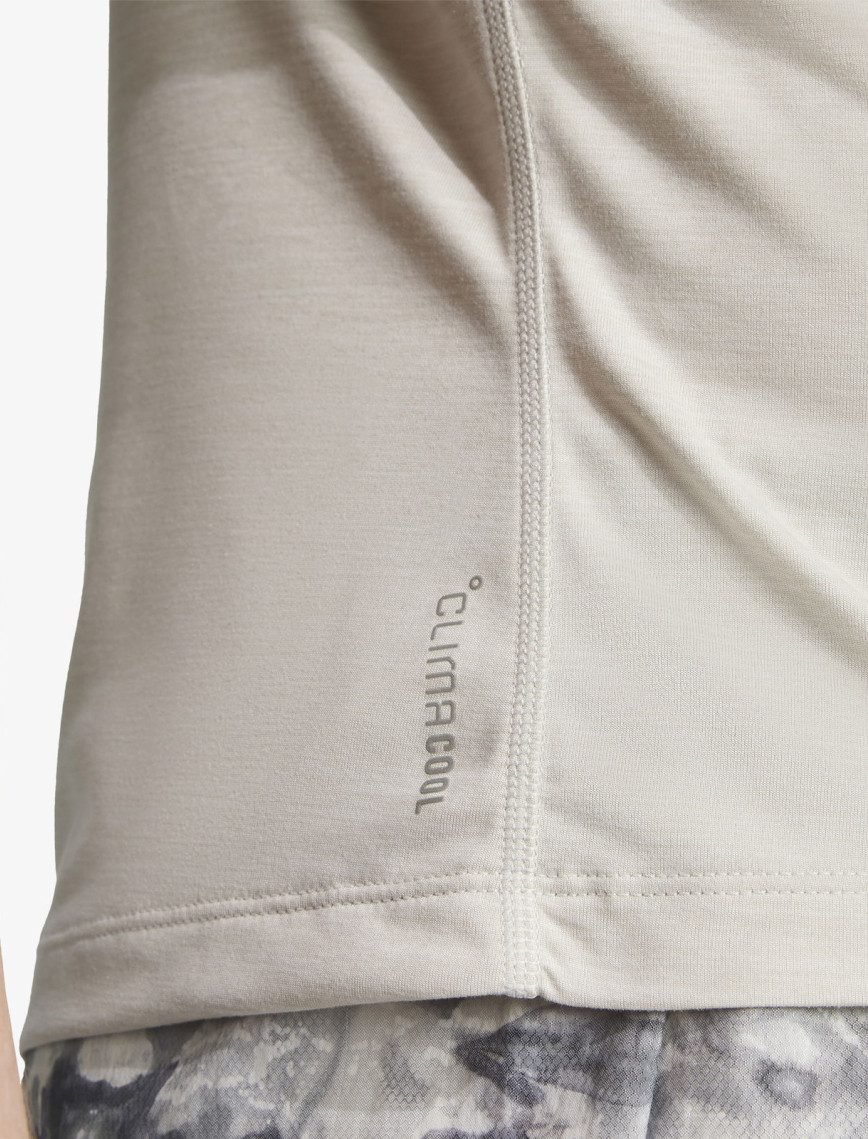 adidas Own The Run Melange Kadın Bej Koşu T-Shirt adidas Own The Run Melange Kadın Bej Koşu T-Shirt