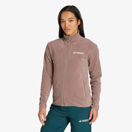 adidas Multi Essentials Full Zip Fleece Kadın Kahverengi Yürüyüş Polar adidas Multi Essentials Full Zip Fleece Kadın Kahverengi Yürüyüş Polar